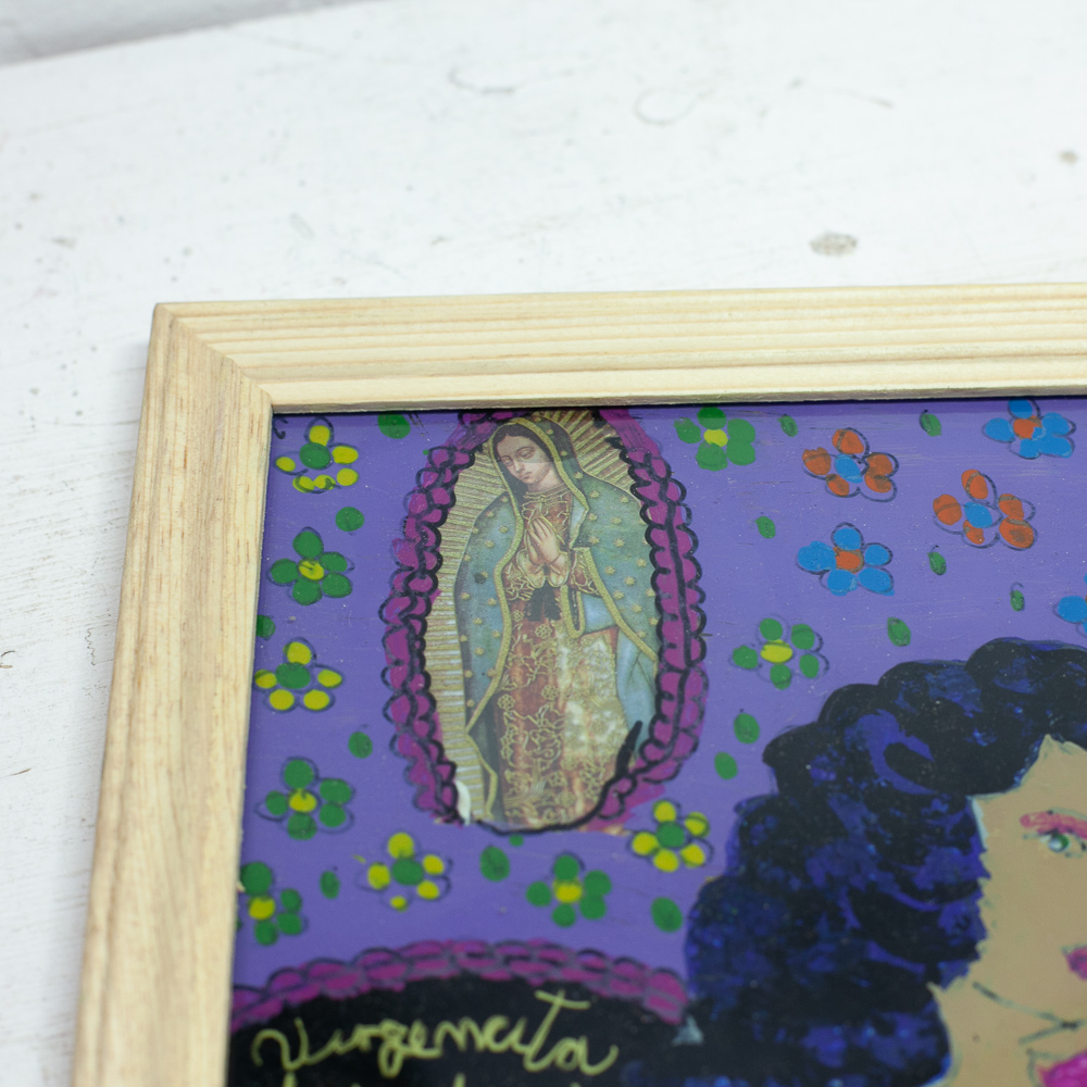 メキシコ アンティーク ビンテージ インテリア 壁掛け 壁飾り マリア ポスター 絵画 アート ストリートアート マヌエル