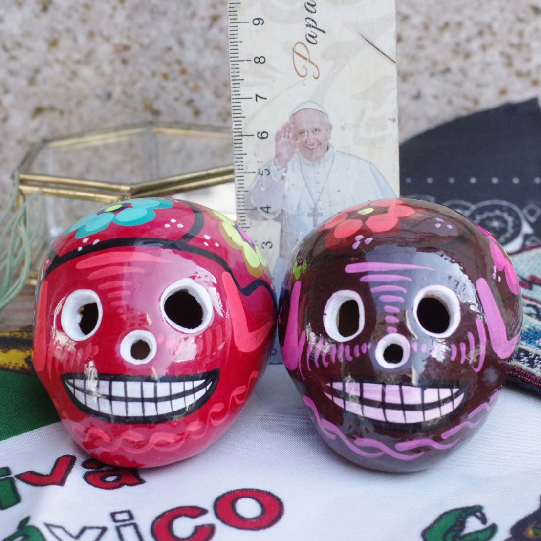 “メキシカンスカル☆カラベラ頭の置物,カラヘッド,カラベラ,ガイコツ,骸骨,スカル,ドクロ,髑髏,メキシカンスカル,頭,リメンバーミー,死者の日,Dia